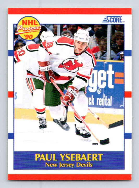 1990-91 Score American #406 Paul Ysebaert  RC Rookie New Jersey Devils  Image 1