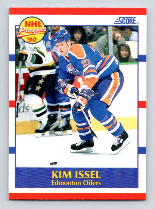 1990-91 Score American #409 Kim Issel  RC Rookie Edmonton Oilers  Image 1