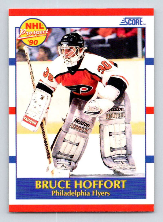 1990-91 Score American #413 Bruce Hoffort  RC Rookie Philadelphia Flyers  Image 1