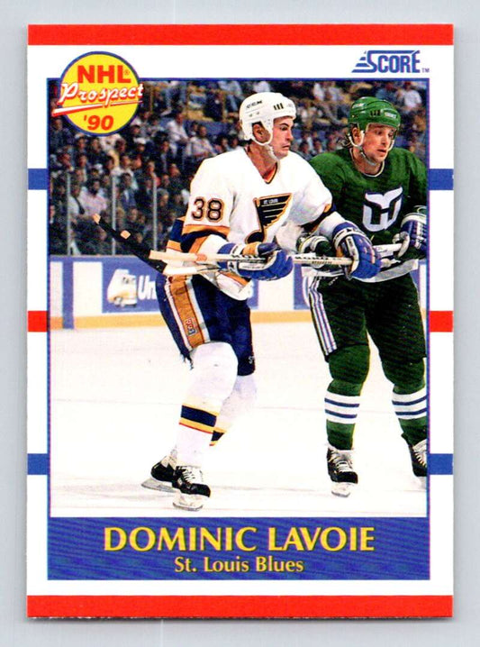 1990-91 Score American #416 Dominic Lavoie  RC Rookie St. Louis Blues  Image 1