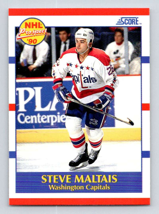 1990-91 Score American #417 Steve Maltais  RC Rookie Washington Capitals  Image 1