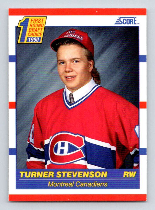 1990-91 Score American #426 Turner Stevenson  RC Rookie Montreal Canadiens  Image 1