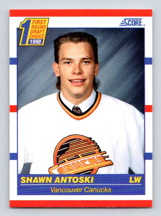 1990-91 Score American #429 Shawn Antoski  RC Rookie Vancouver Canucks  Image 1