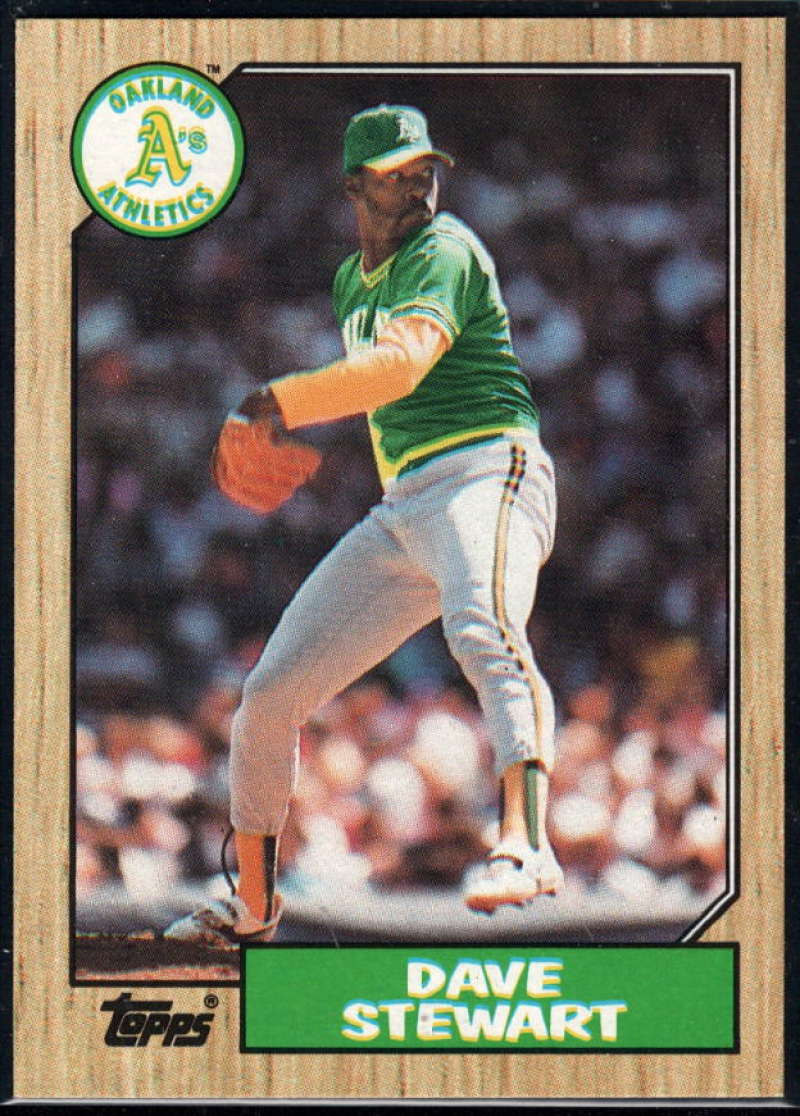 1987 Topps #14 Dave Stewart Athletics Image 1