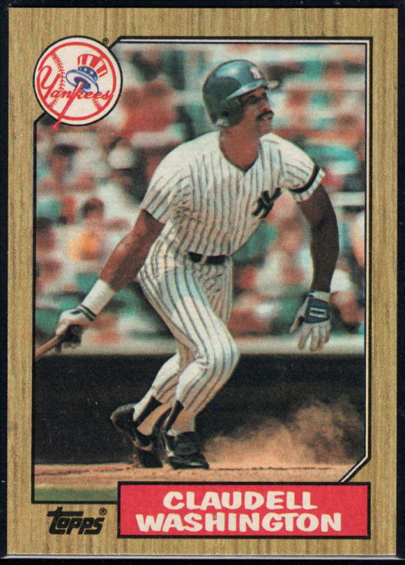 1987 Topps #15 Claudell Washington Yankees Image 1