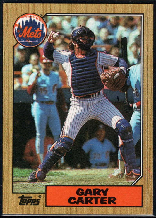 1987 Topps #20 Gary Carter Mets
