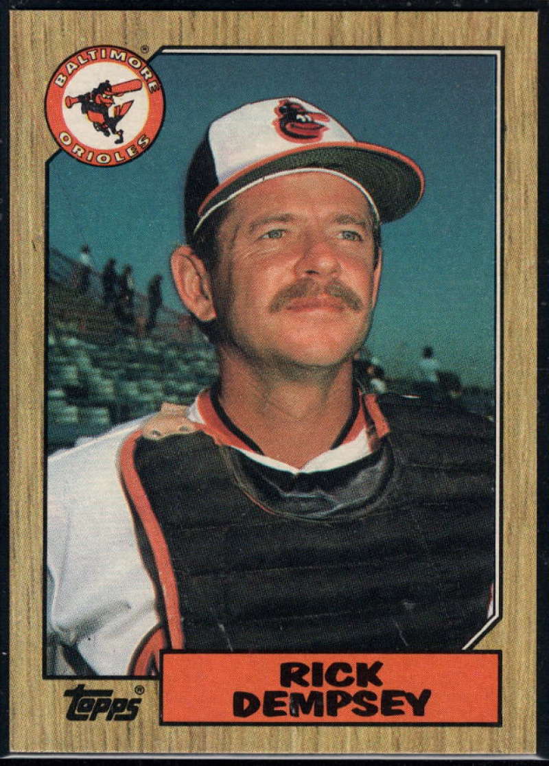 1987 Topps #28 Rick Dempsey Orioles Image 1