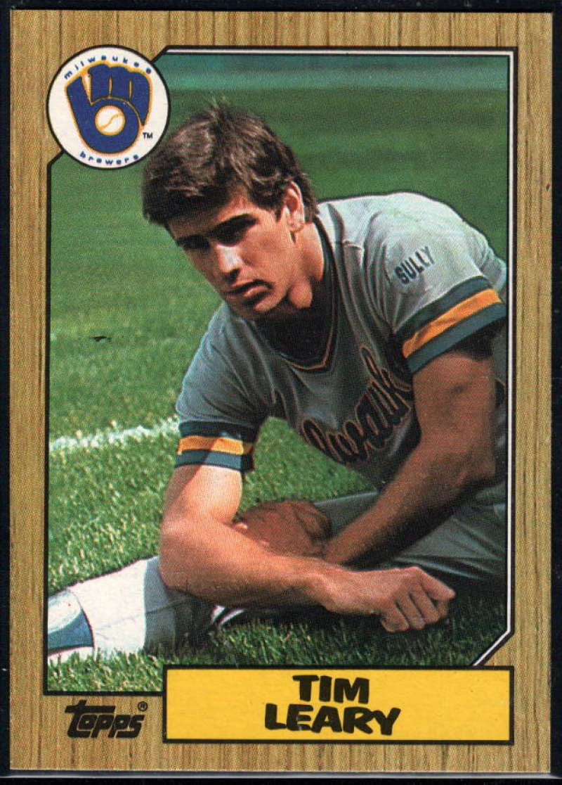 1987 Topps #32 Tim Leary Brewers Image 1