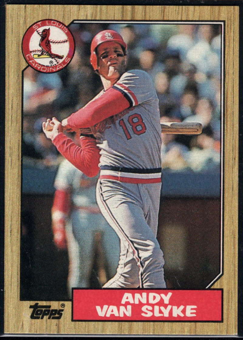 1987 Topps #33 Andy Van Slyke Cardinals Image 1