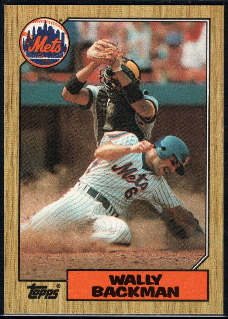 1987 Topps #48 Wally Backman Mets Image 1