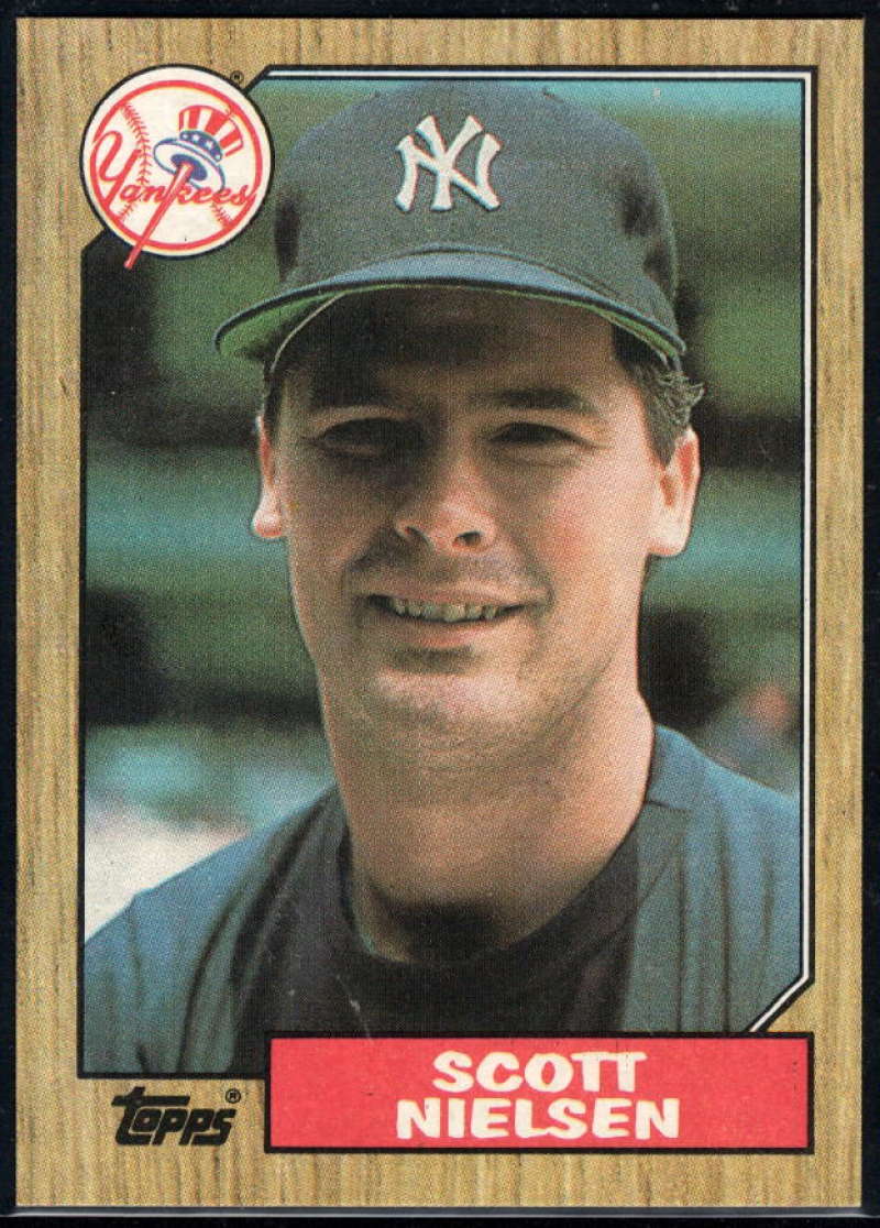 1987 Topps #57 Scott Nielsen RC Rookie Yankees Image 1