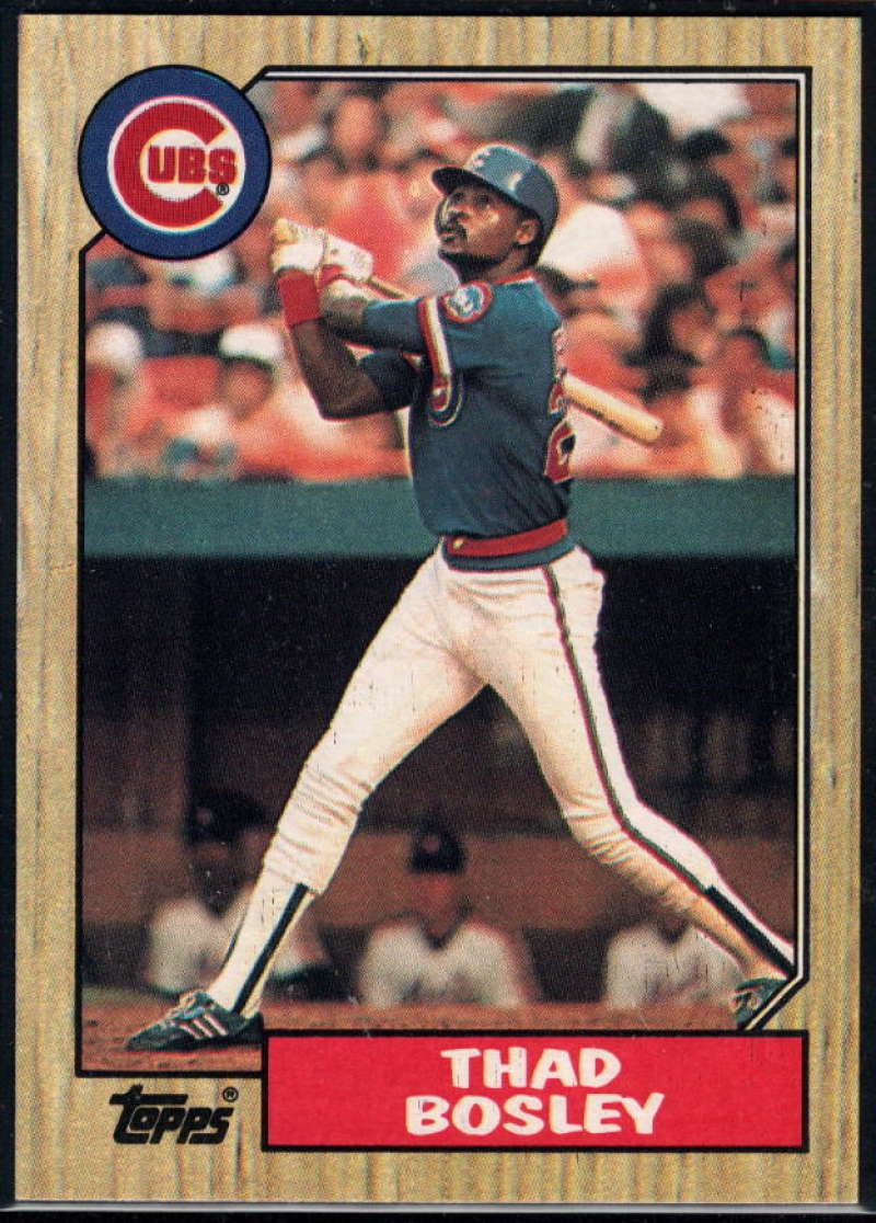 1987 Topps #58 Thad Bosley Cubs Image 1