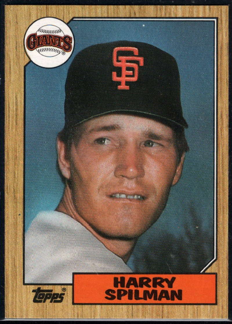 1987 Topps #64 Harry Spilman Giants Image 1