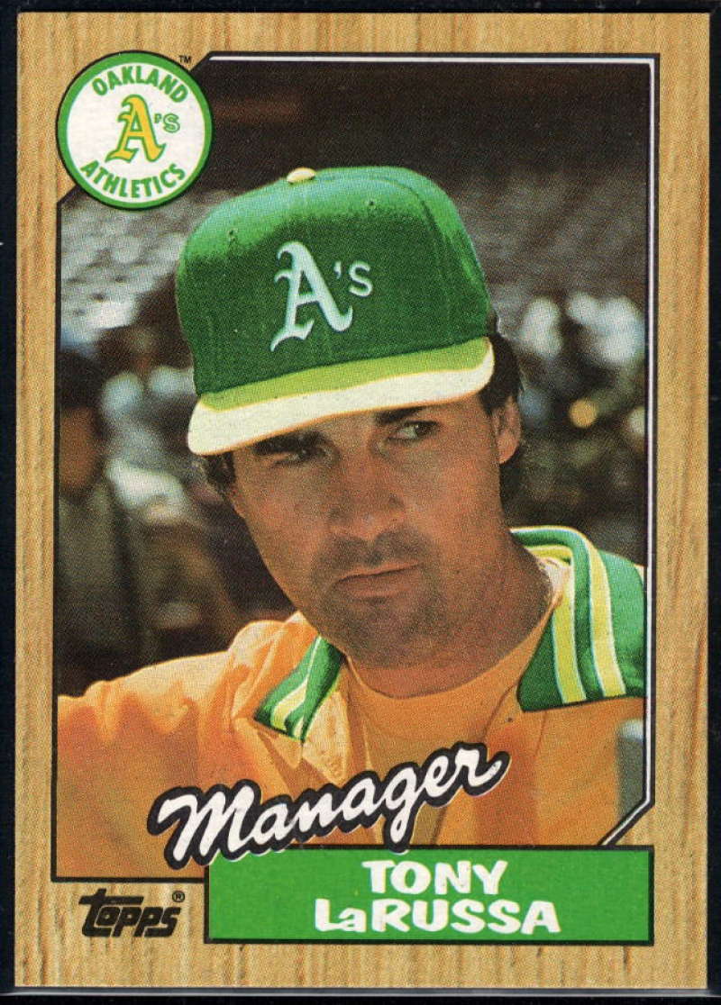 1987 Topps #68 Tony LaRussa Athletics MG Image 1
