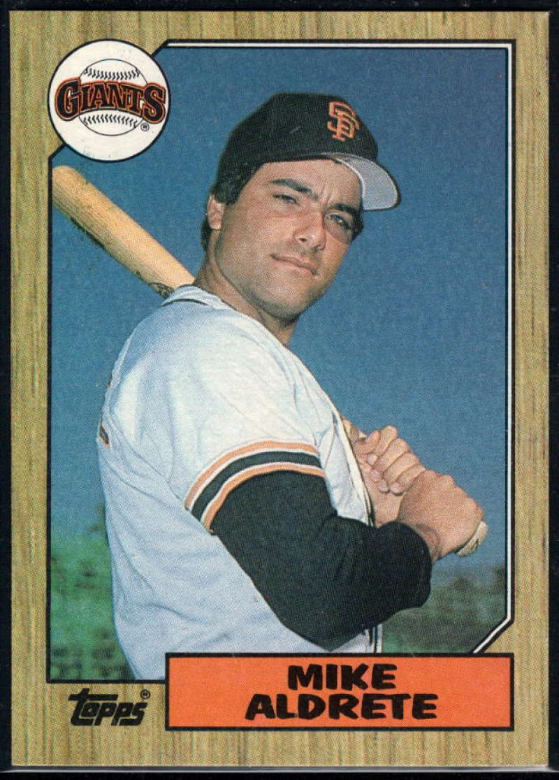 1987 Topps #71 Mike Aldrete RC Rookie Giants Image 1