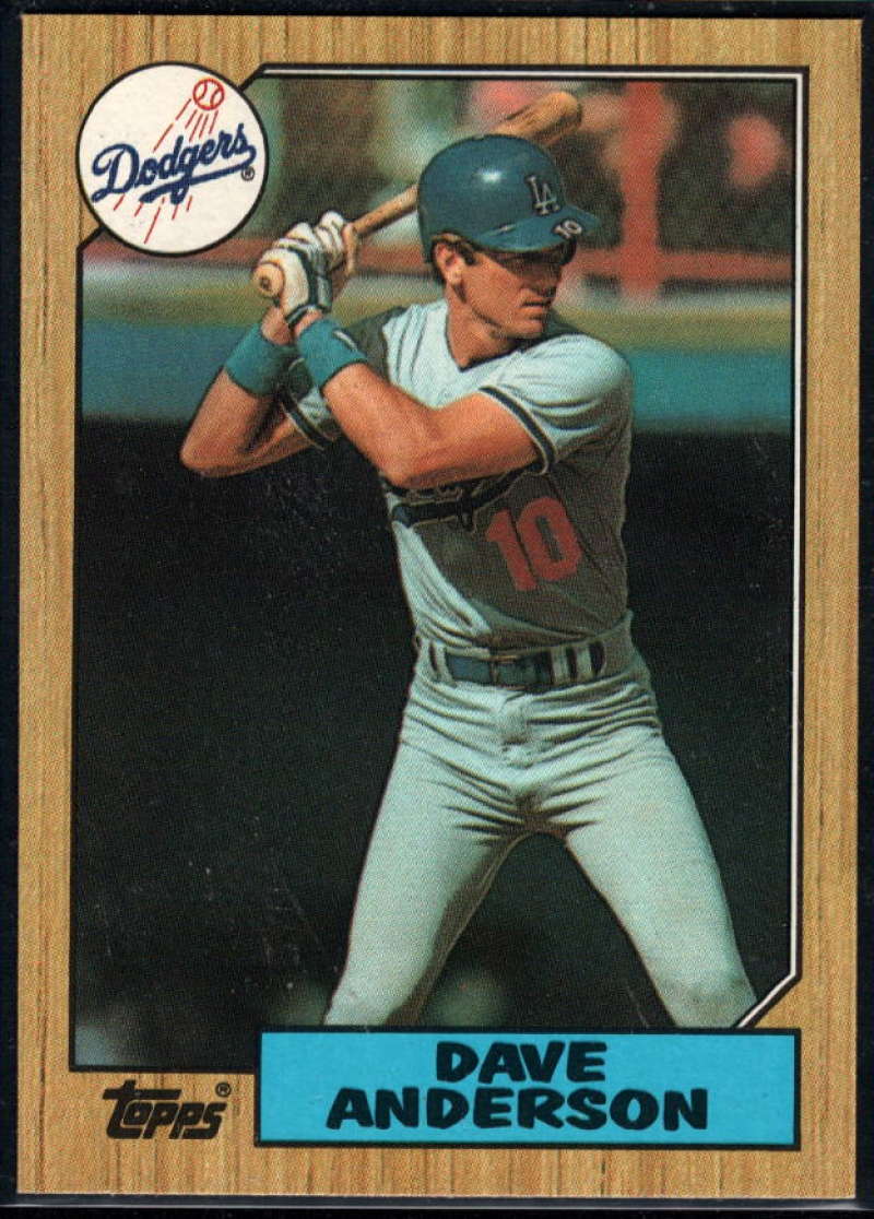 1987 Topps #73 Dave Anderson Dodgers Image 1