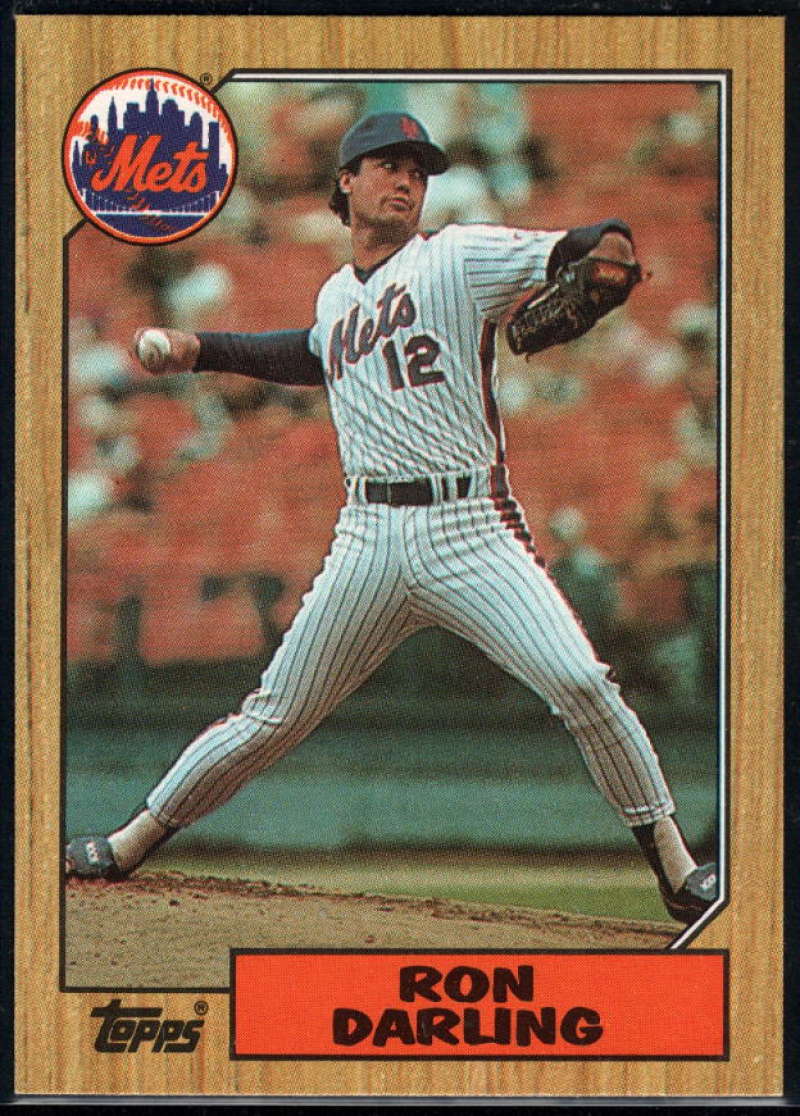 1987 Topps #75 Ron Darling Mets Image 1