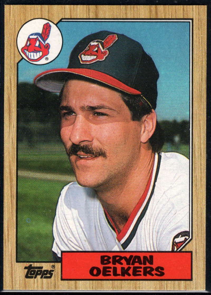 1987 Topps #77 Bryan Oelkers Indians Image 1