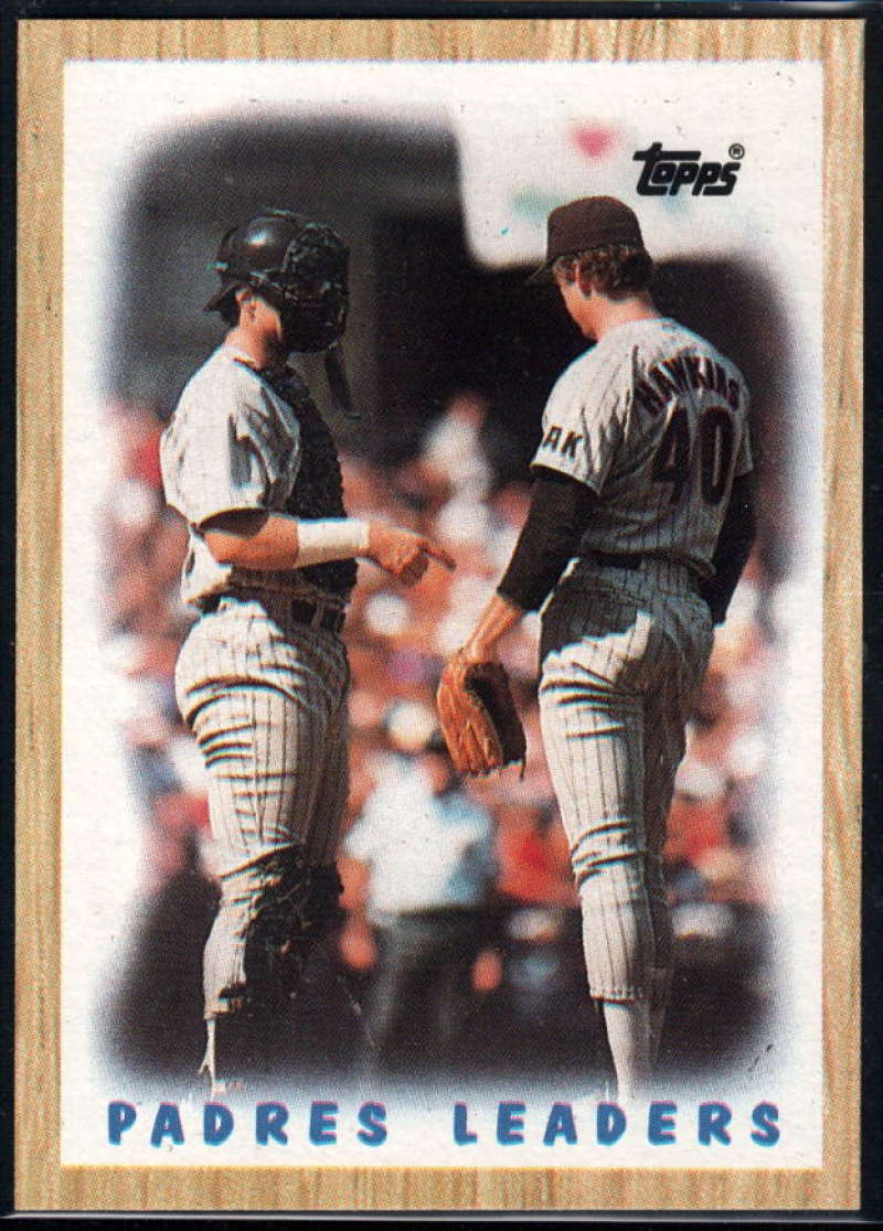 1987 Topps #81 Terry Kennedy/Andy Hawkins Padres Padres Leaders Image 1