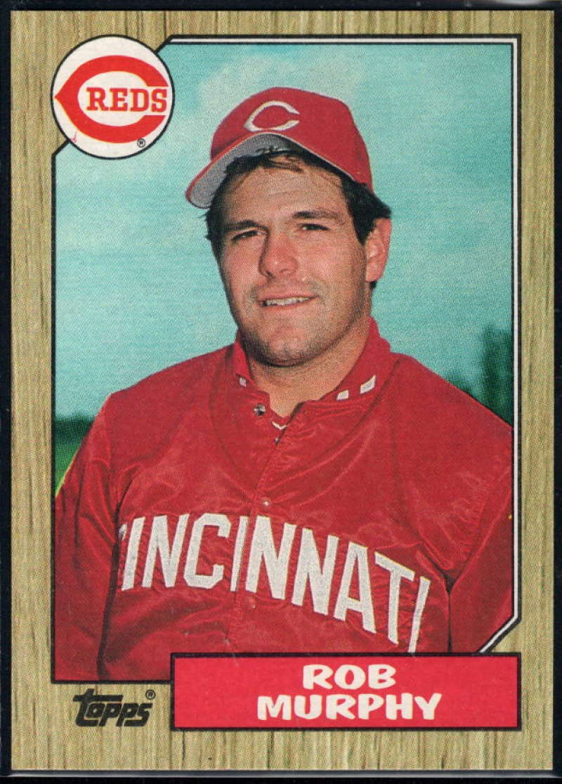 1987 Topps #82 Rob Murphy RC Rookie Reds Image 1