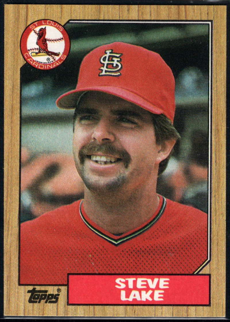 1987 Topps #84 Steve Lake Cardinals Image 1