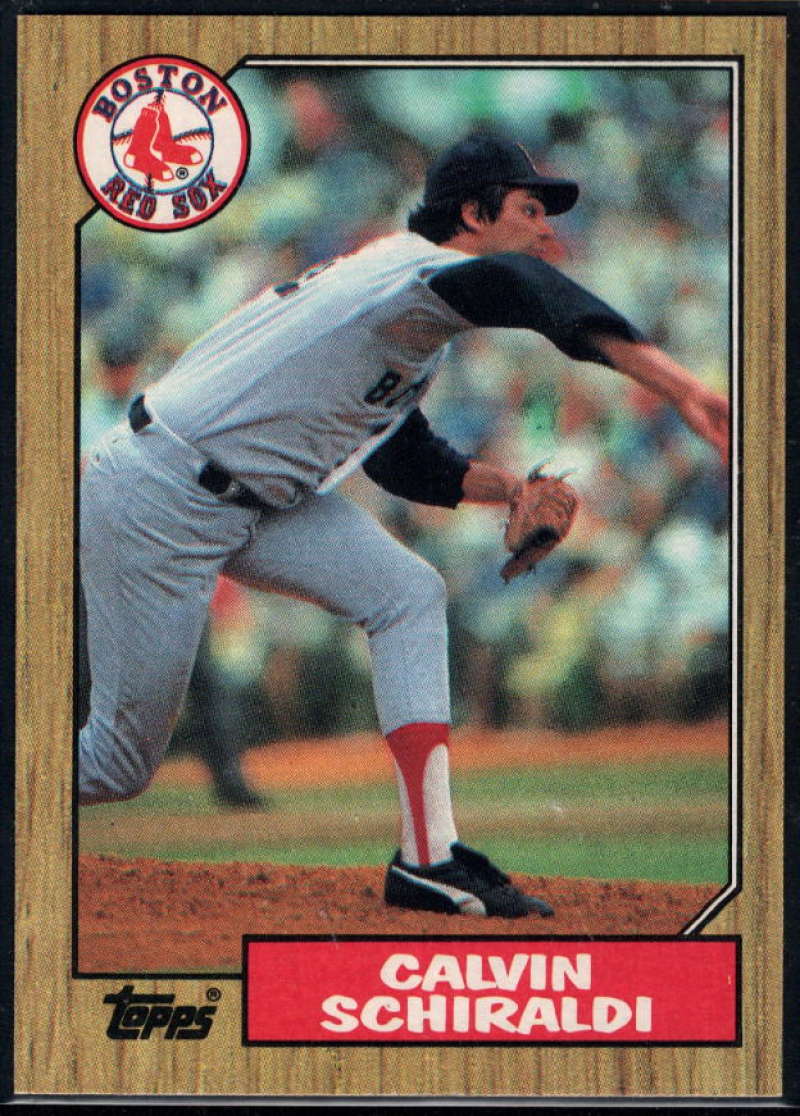 1987 Topps #94 Calvin Schiraldi Red Sox Image 1