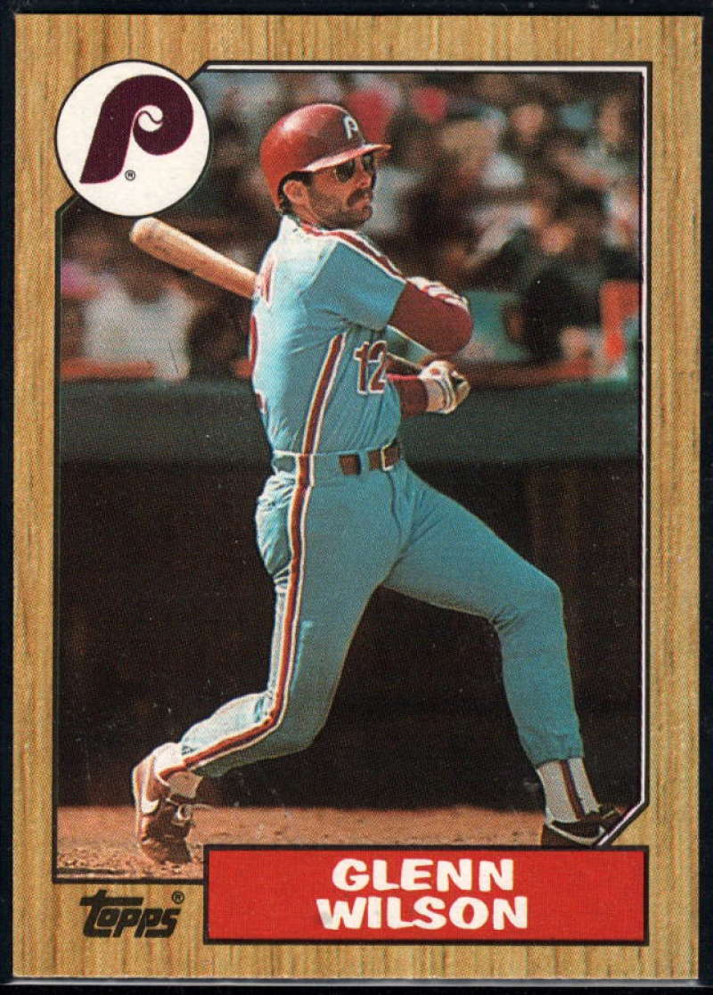 1987 Topps #97 Glenn Wilson Phillies Image 1