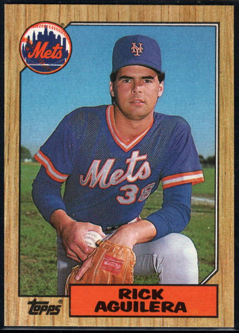 1987 Topps #103 Rick Aguilera Mets Image 1
