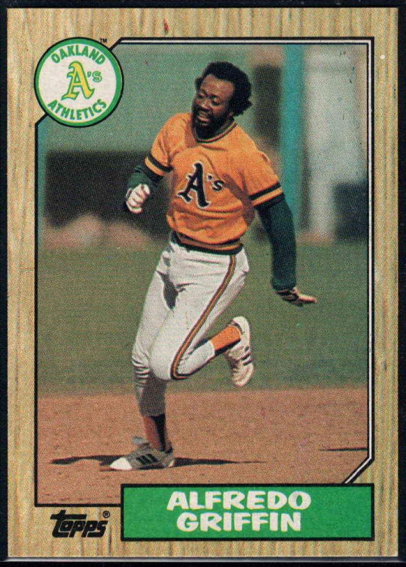 1987 Topps #111 Alfredo Griffin Athletics Image 1