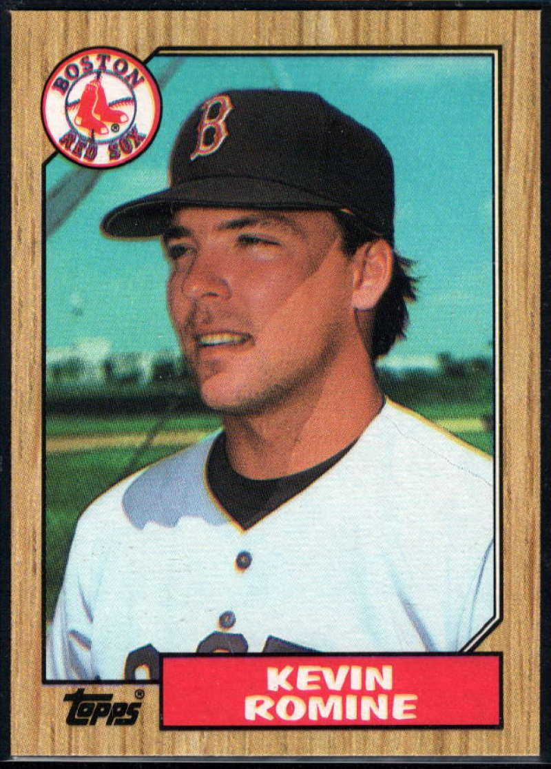 1987 Topps #121 Kevin Romine RC Rookie Red Sox Image 1