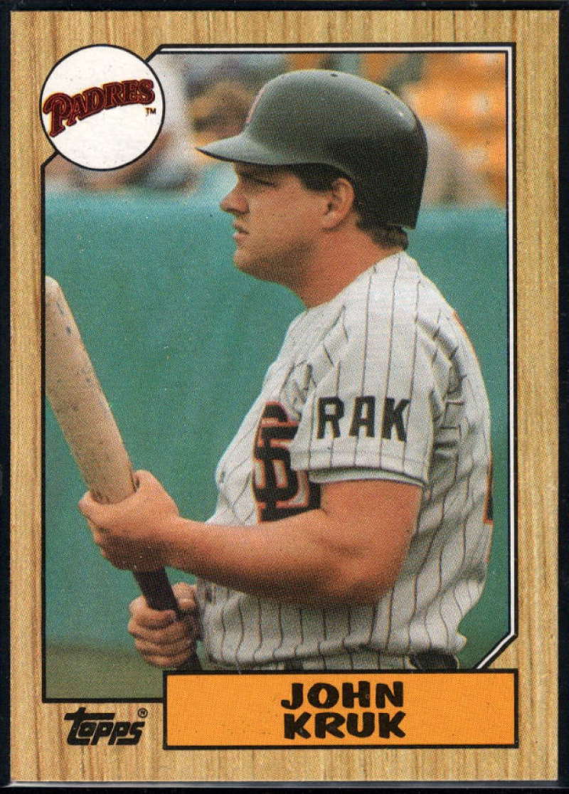 1987 Topps #123 John Kruk RC Rookie Padres Image 1