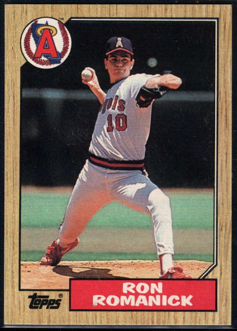 1987 Topps #136 Ron Romanick Angels Image 1