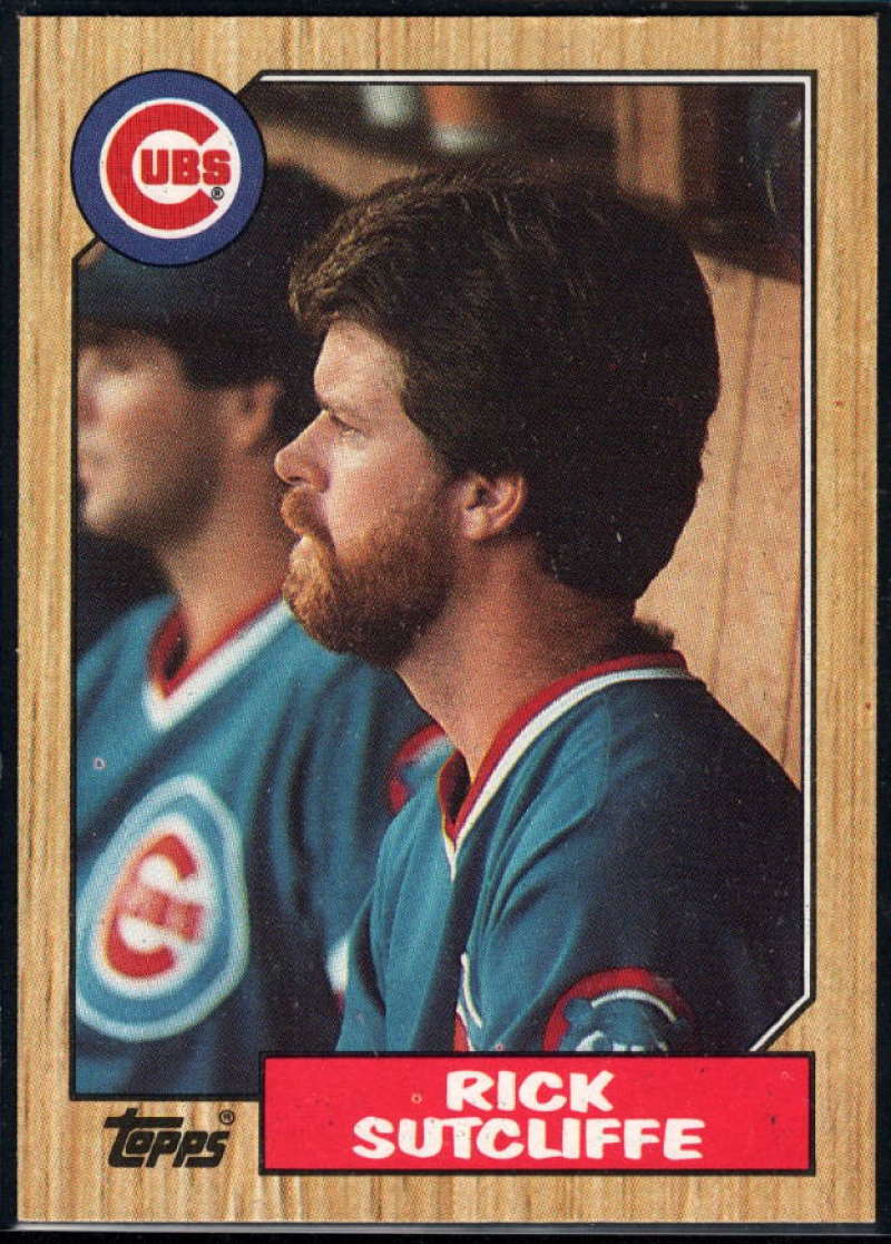 1987 Topps #142 Rick Sutcliffe Cubs Image 1