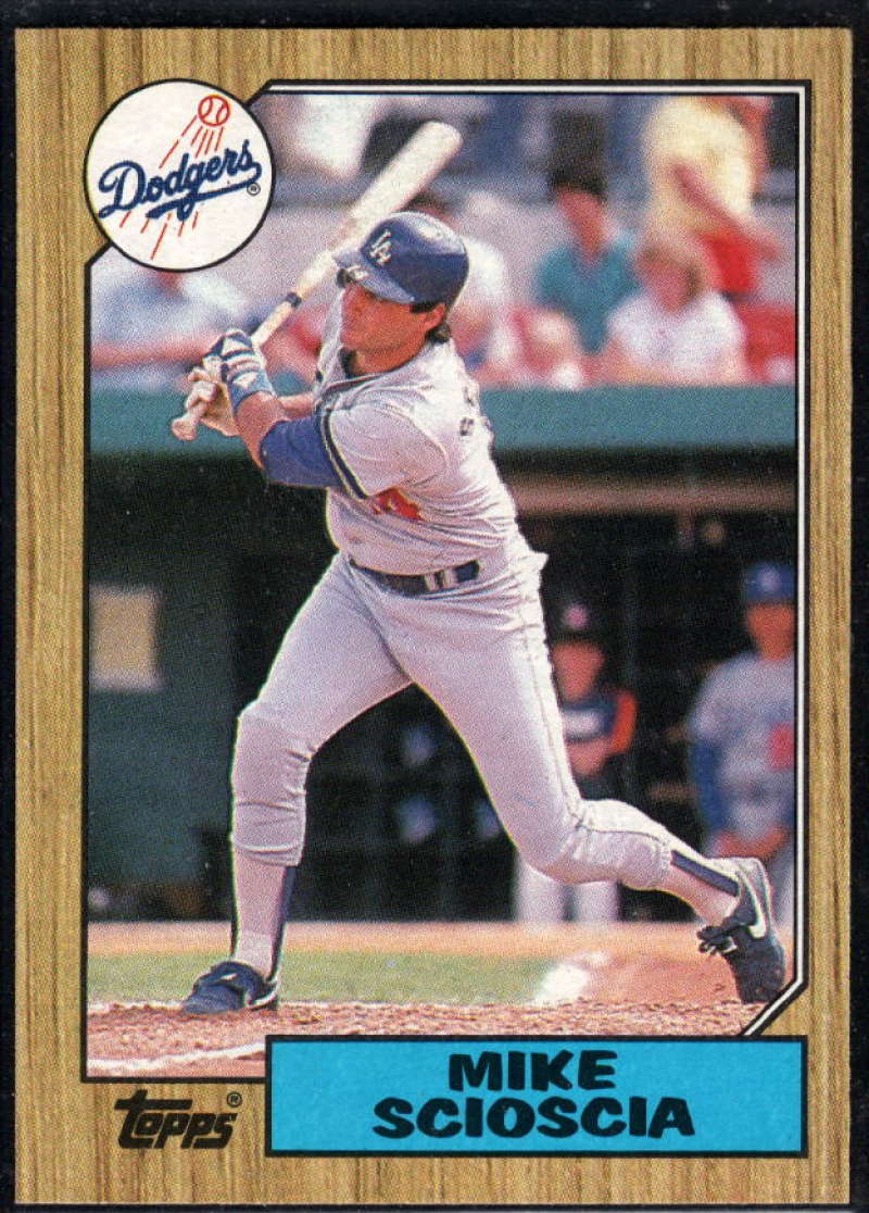 1987 Topps #144 Mike Scioscia Dodgers Image 1