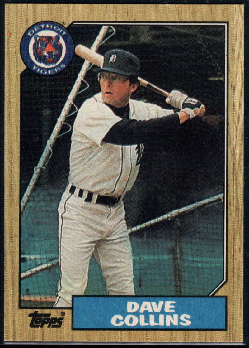 1987 Topps #148 Dave Collins Tigers Image 1