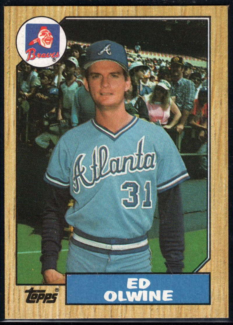 1987 Topps #159 Ed Olwine RC Rookie Braves Image 1