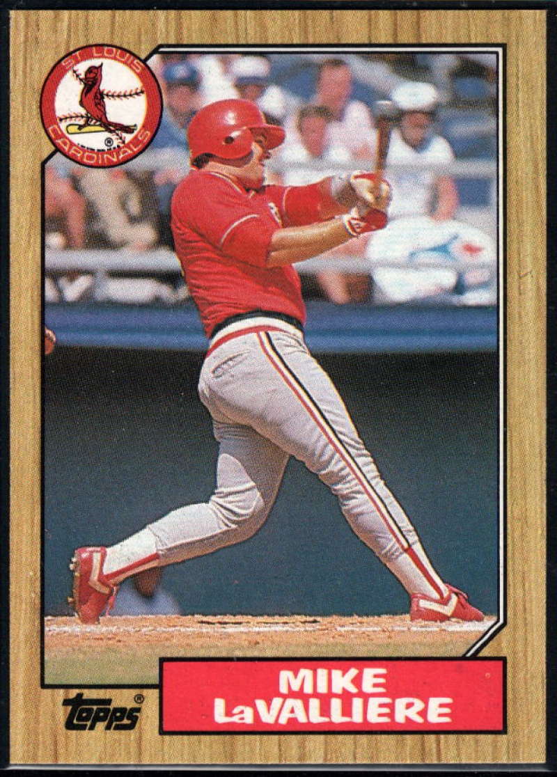 1987 Topps #162 Mike LaValliere RC Rookie Cardinals Image 1