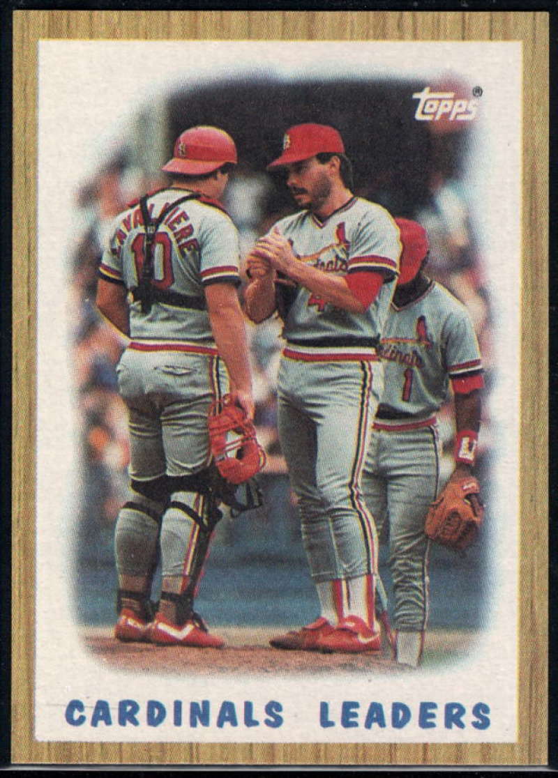 1987 Topps #181 Mike LaValliere/Ray Soff Cardinals Cardinals Team Image 1