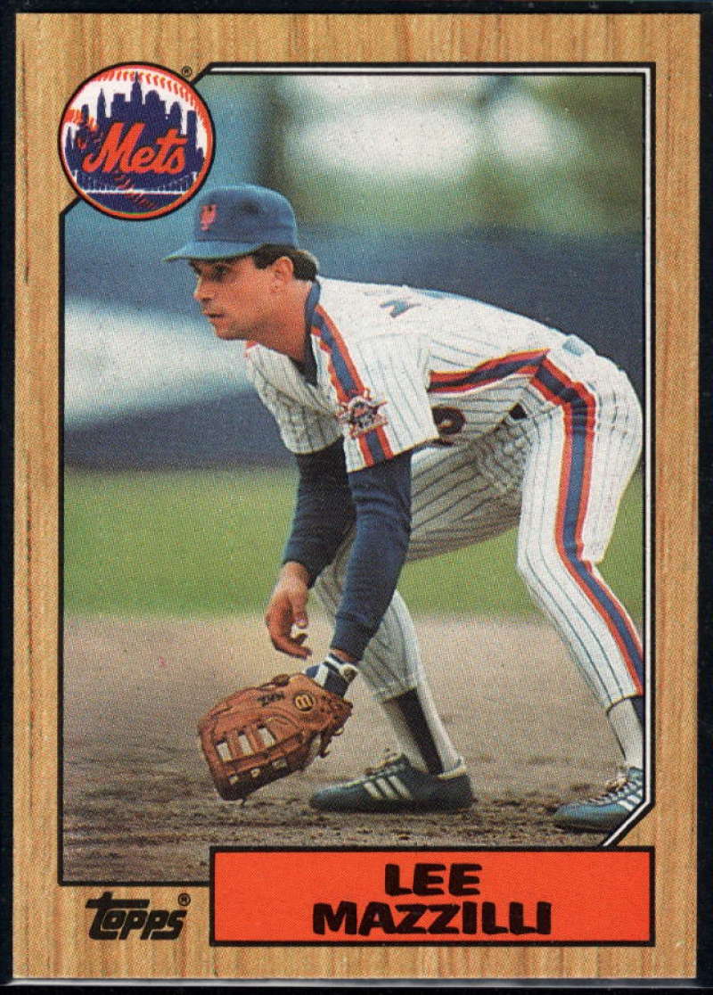 1987 Topps #198 Lee Mazzilli Mets Image 1