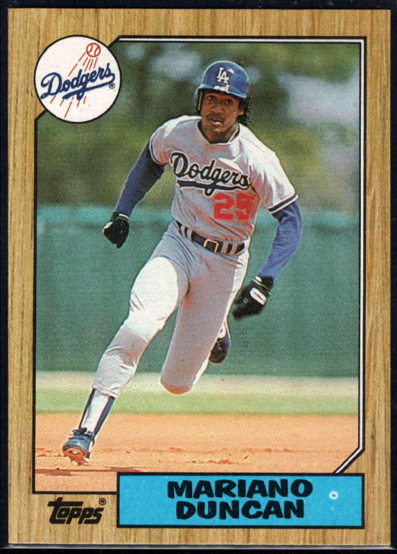 1987 Topps #199 Mariano Duncan Dodgers Image 1