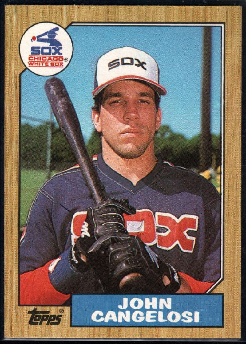 1987 Topps #201 John Cangelosi RC Rookie White Sox Image 1