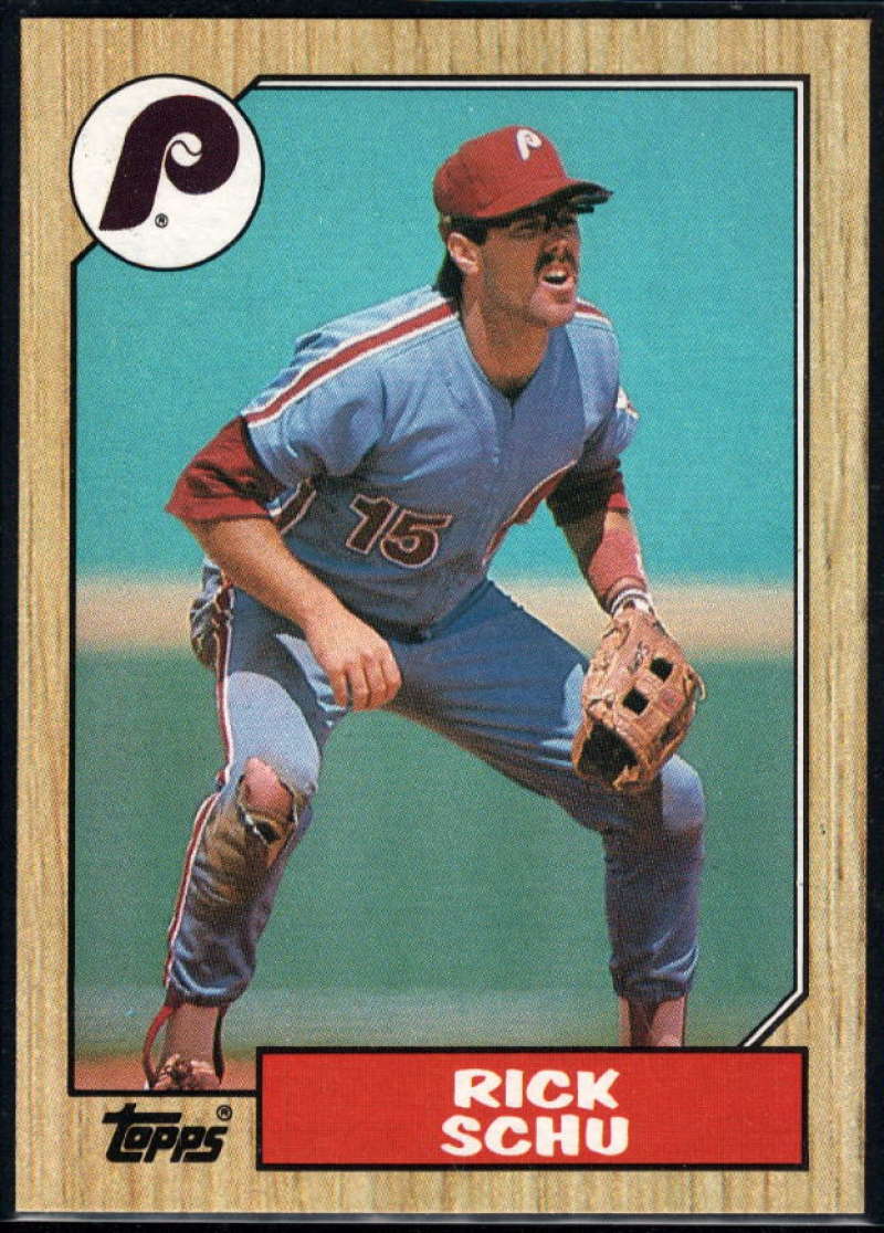 1987 Topps #209 Rick Schu Phillies Image 1