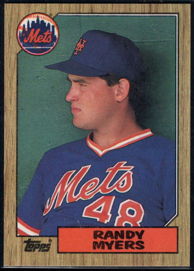 1987 Topps #213 Randy Myers RC Rookie Mets Image 1