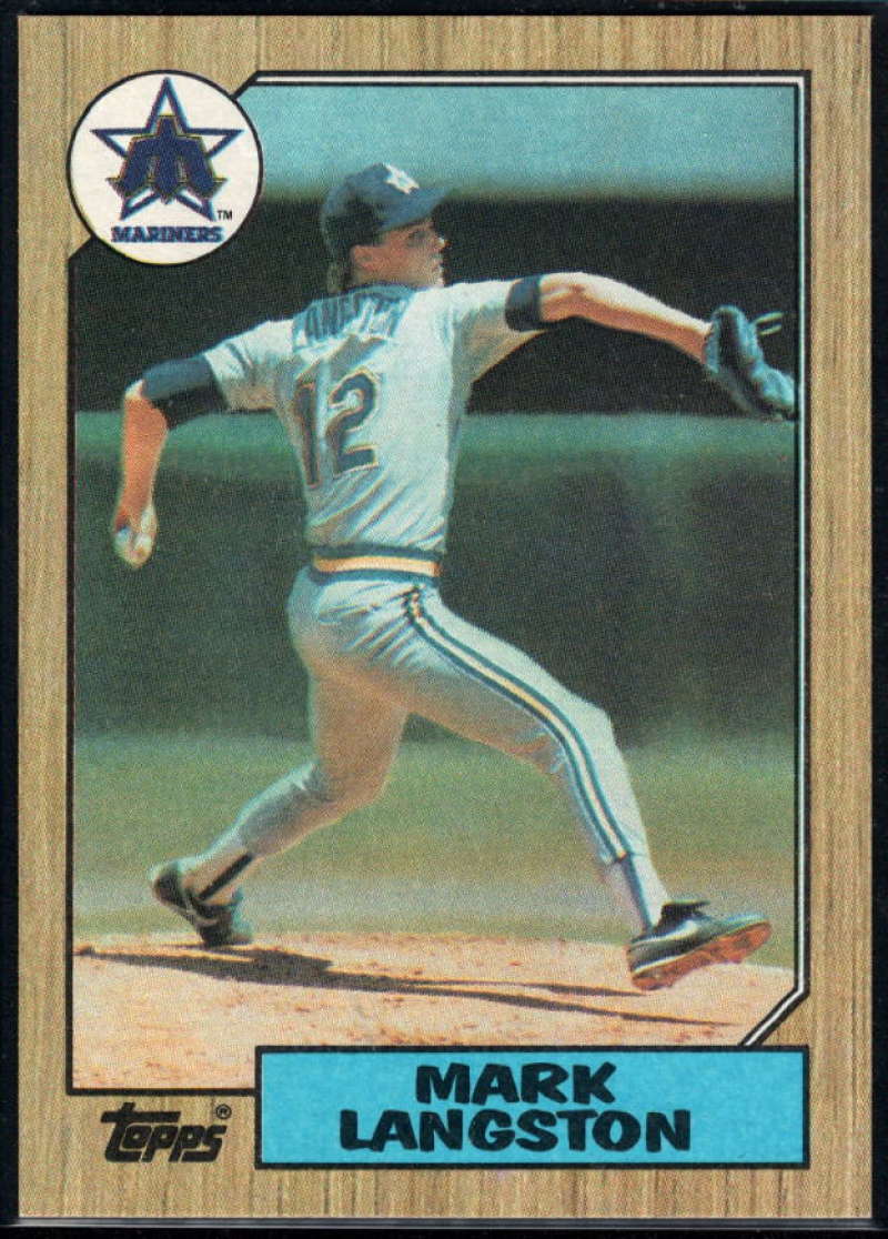 1987 Topps #215 Mark Langston Mariners Image 1