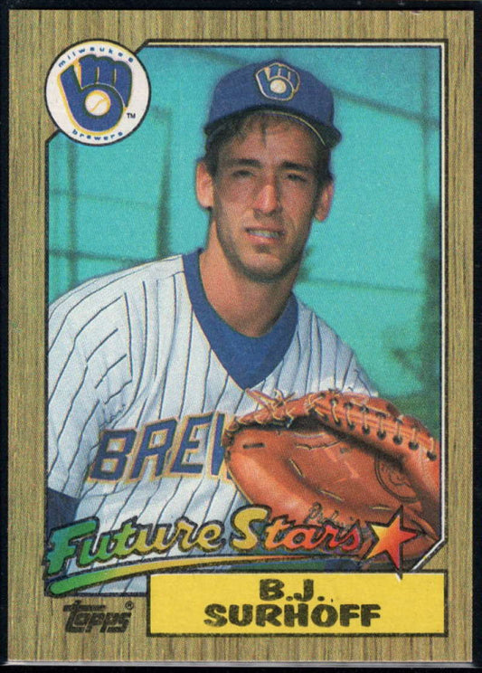 1987 Topps #216 B.J. Surhoff RC Rookie Brewers