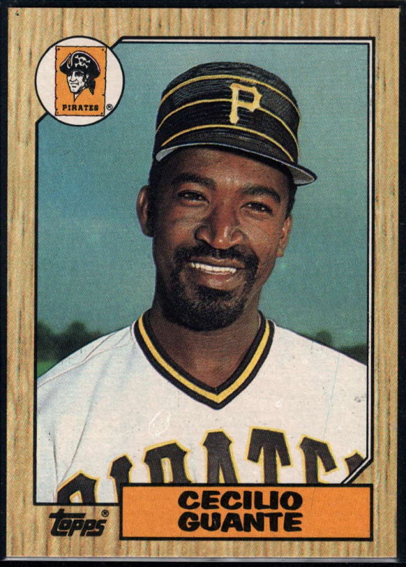 1987 Topps #219 Cecilio Guante Pirates Image 1