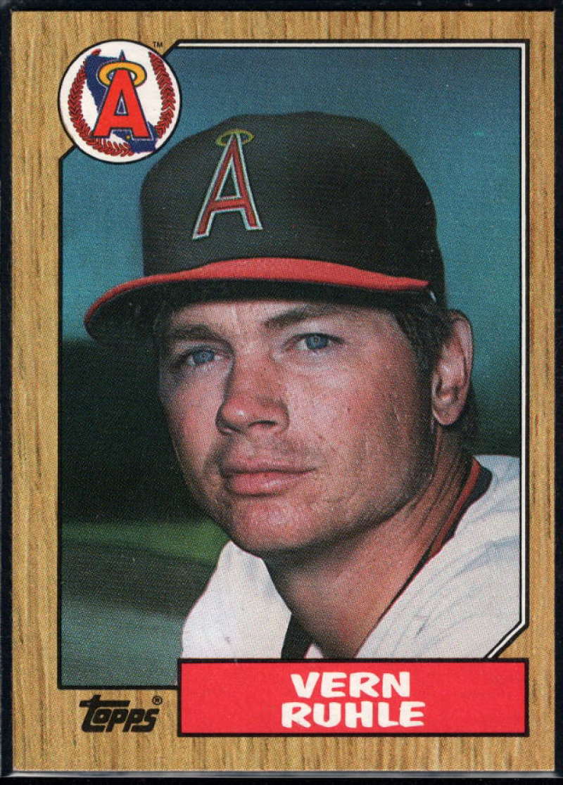 1987 Topps #221 Vern Ruhle Angels Image 1