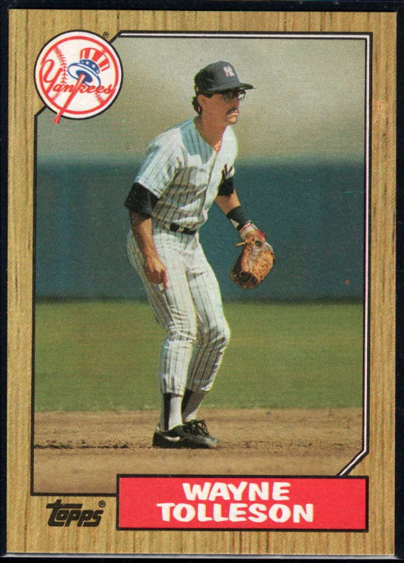 1987 Topps #224 Wayne Tolleson Yankees Image 1