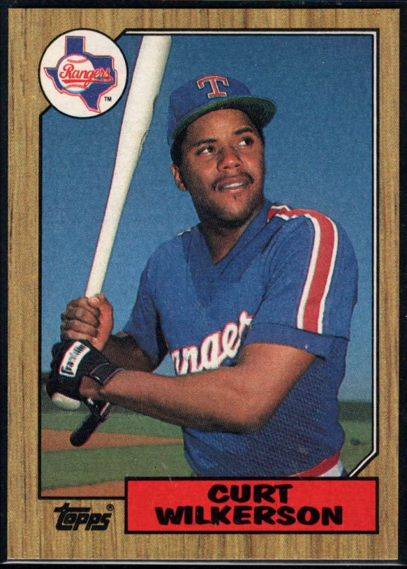 1987 Topps #228 Curtis Wilkerson Rangers Image 1