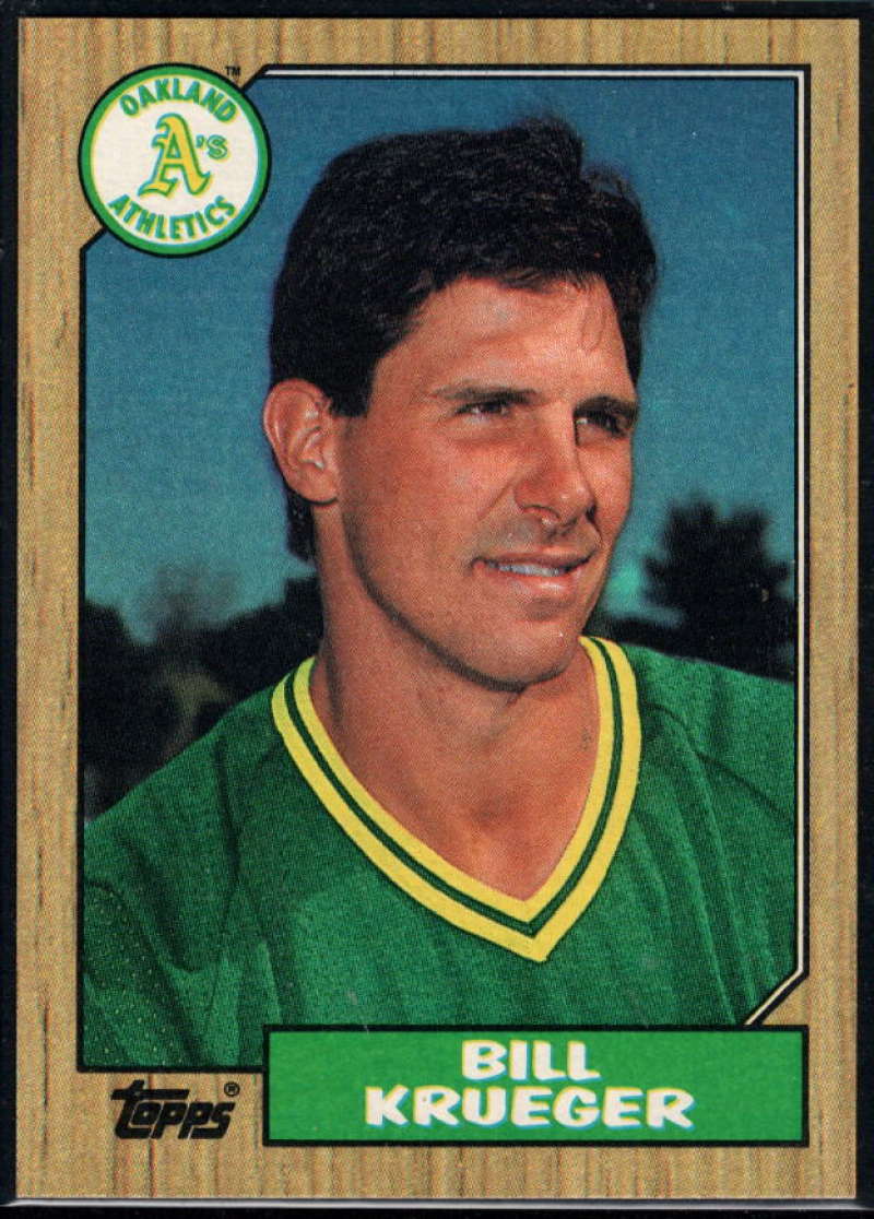 1987 Topps #238 Bill Krueger Athletics Image 1